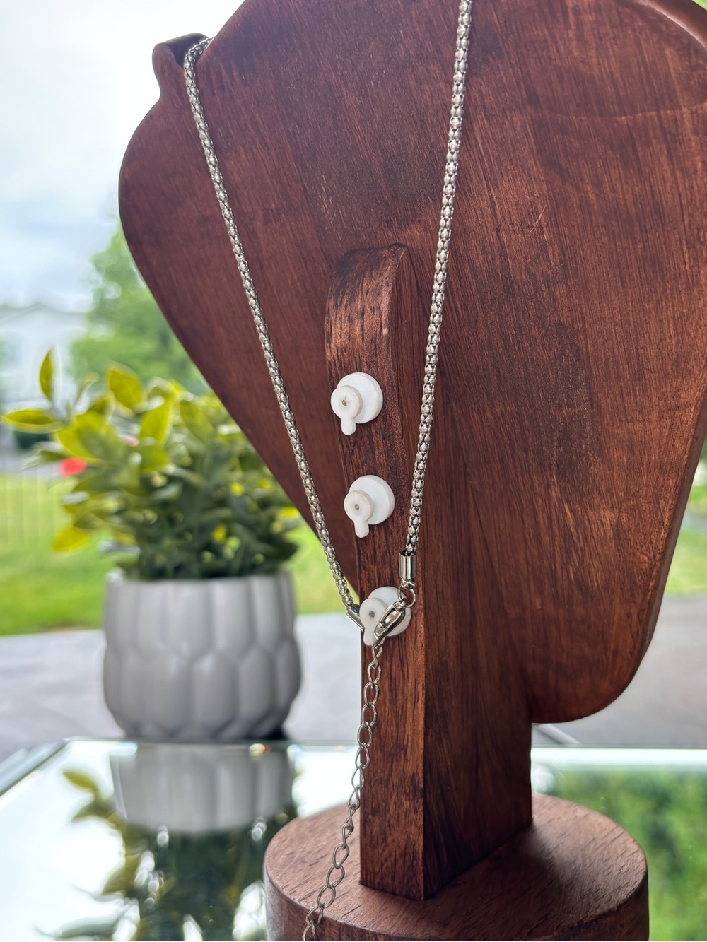 Silver Crystal Owl Pendant Necklace - Picture 9 of 12